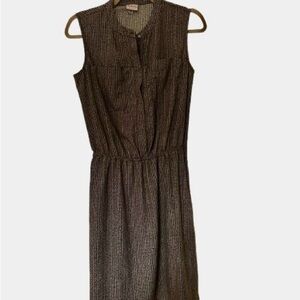 Merona Green Sleeveless Elastic Waist Dress - Size Small